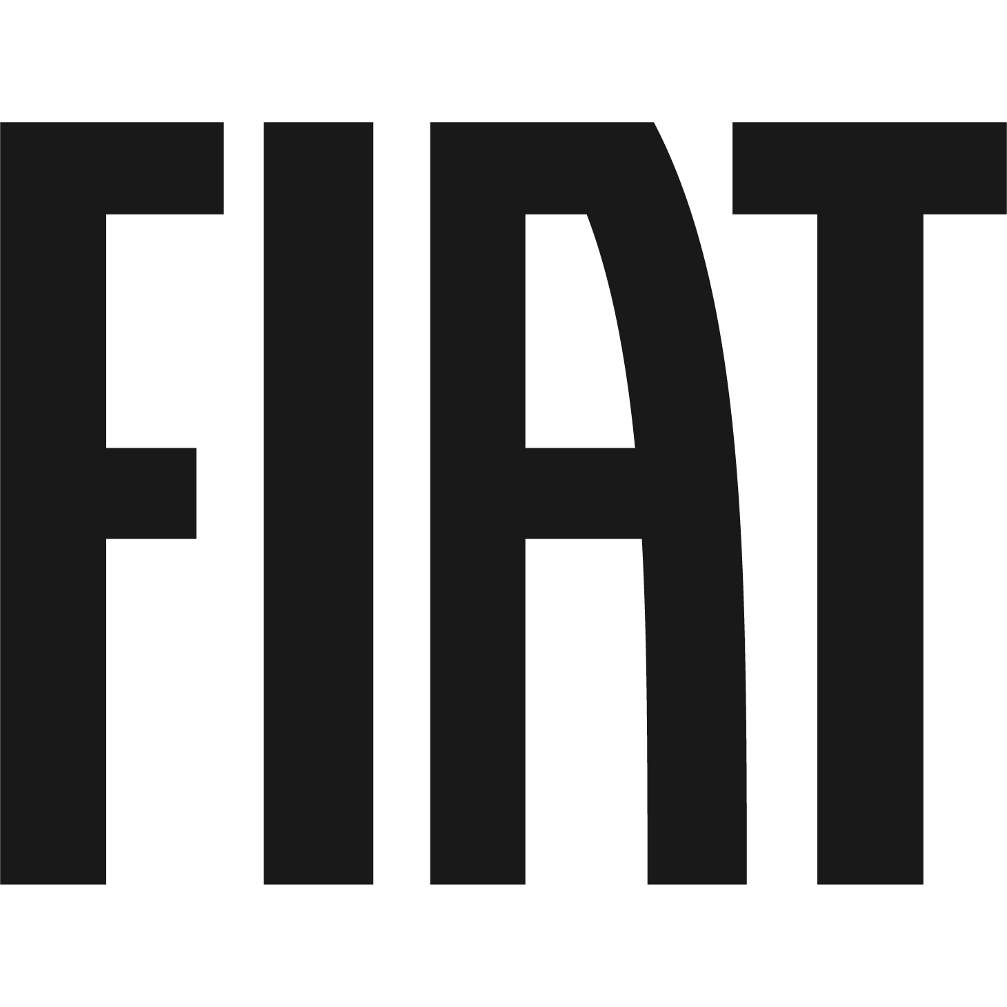 Logo Fiat Nuovo 19 Nero